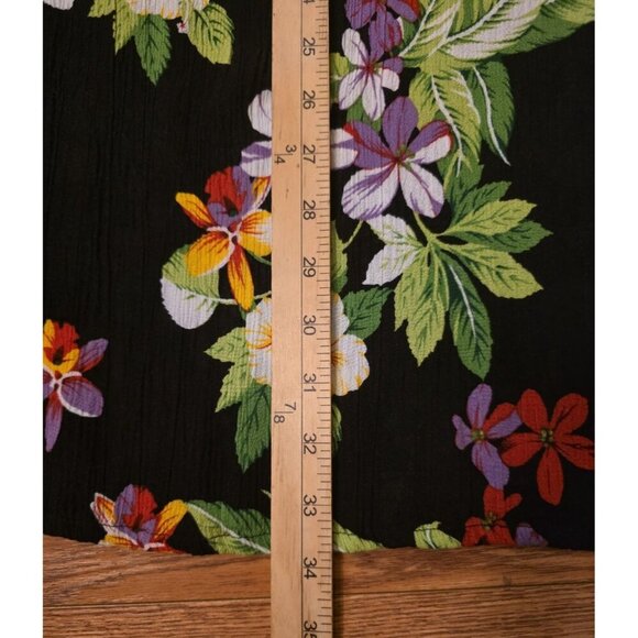 Hibiscus Collection Hawaii Dress One Size Lightweight 100% Rayon Tropical Floral - Picture 7 of 12